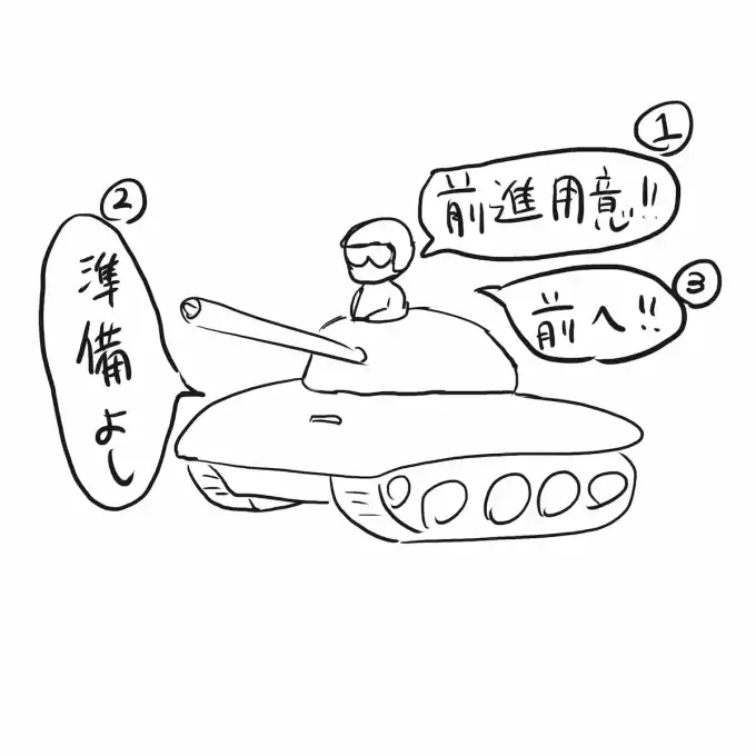 tank commander and driver